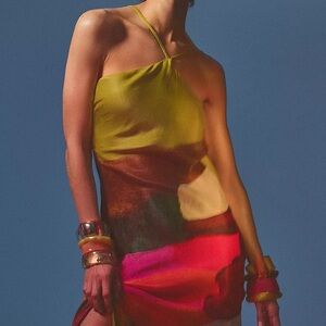 Anthropologie Petite Small Bl-nk Slip Dress